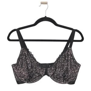 Wacoal Unlined Underwire Bra Black Size 38DDD